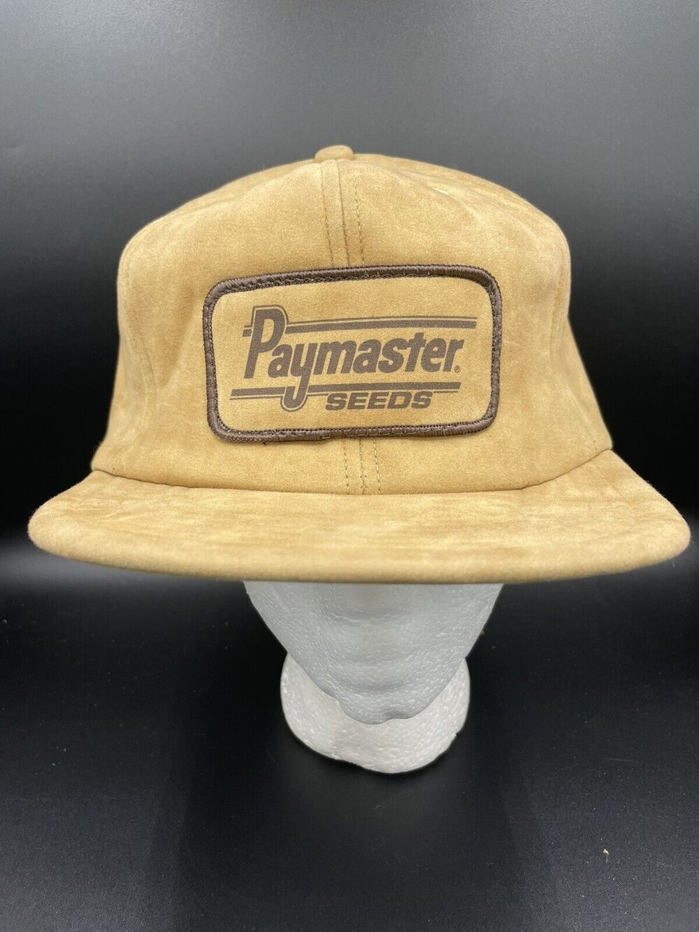 VTG Paymaster Seed Trucker Hat SnapBack Patch Farming Made In USA Paramount Cap